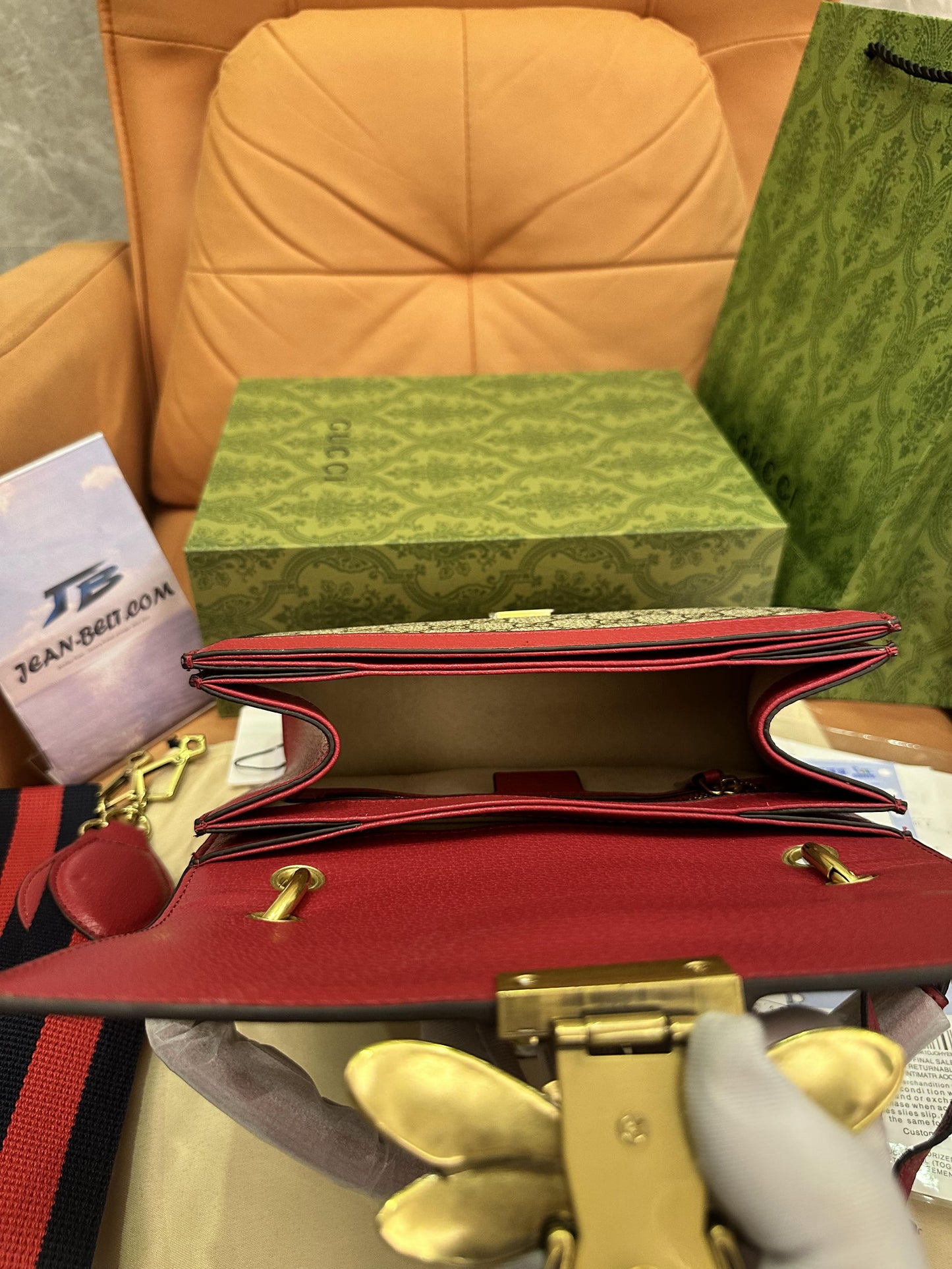 Gucci queen margaret vinyl handbag