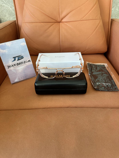 Balmain B-Vintage Eyeglasses - Rose Gold Frame