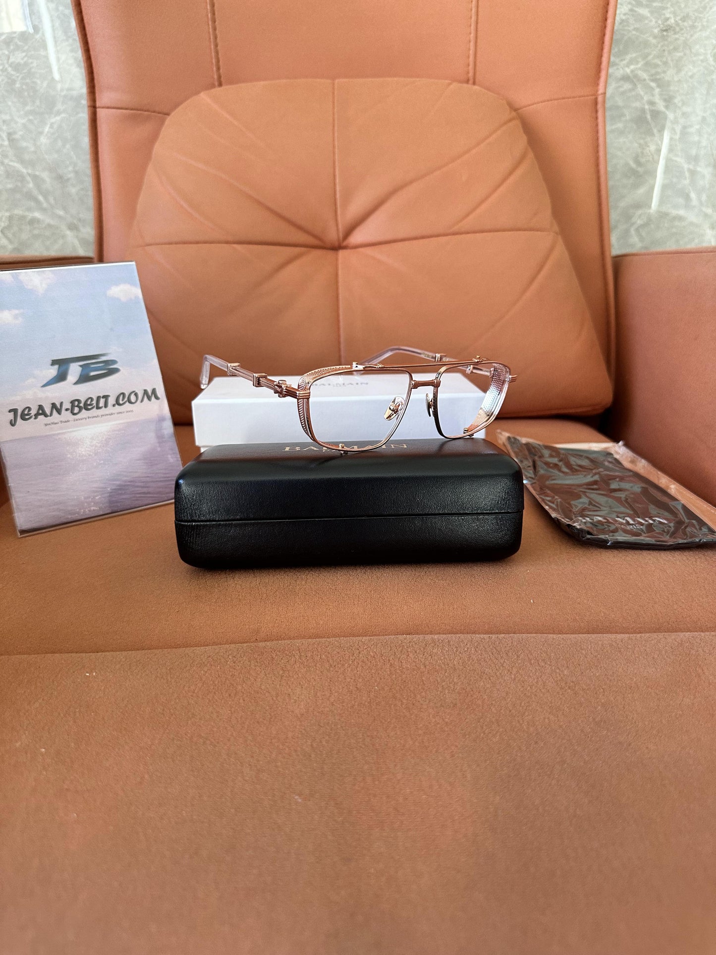 Balmain B-Vintage Eyeglasses - Rose Gold Frame