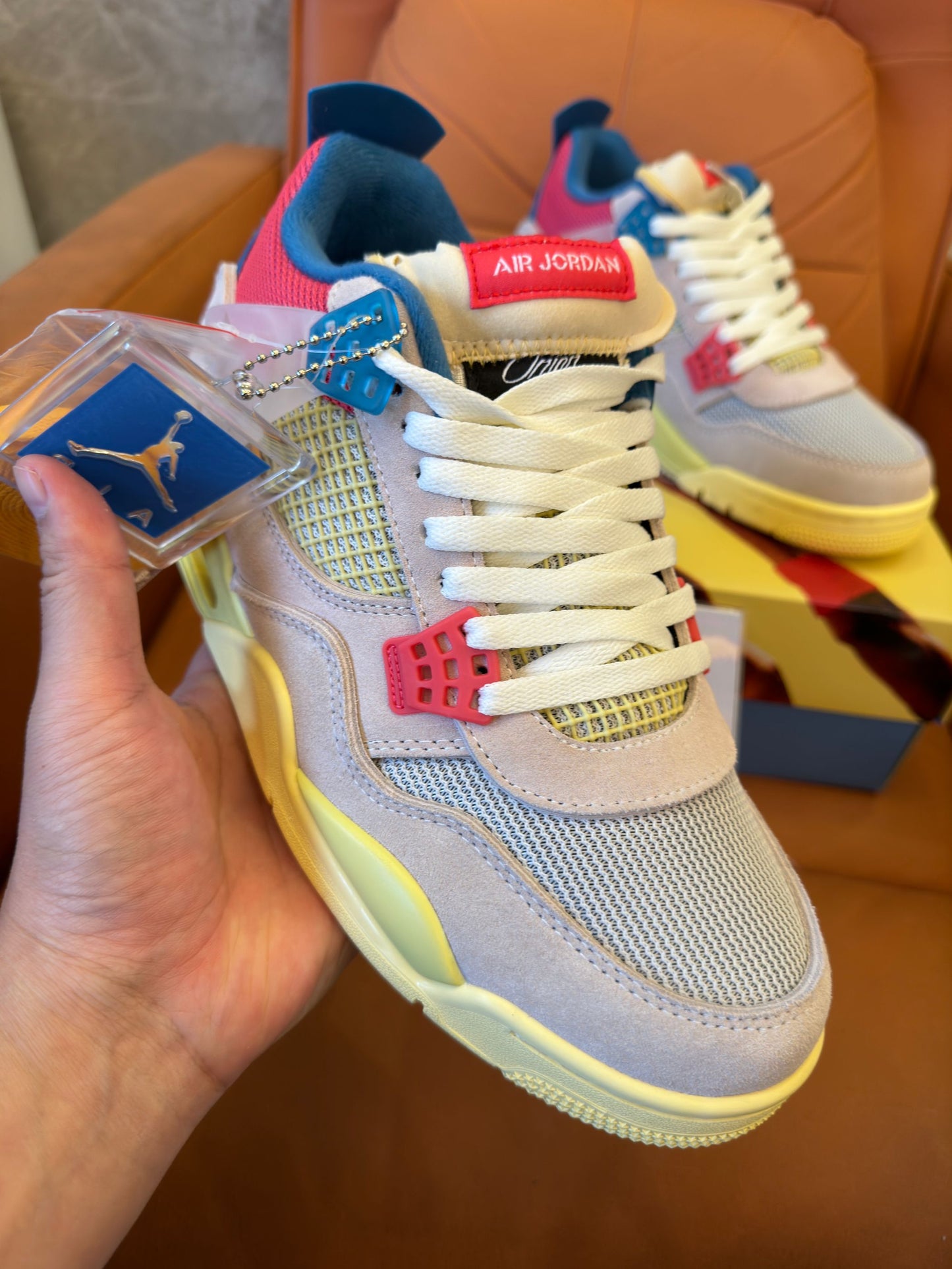 Air Jordan 4 Union Guava Ice Limited Edition Collaborative Sneakers
