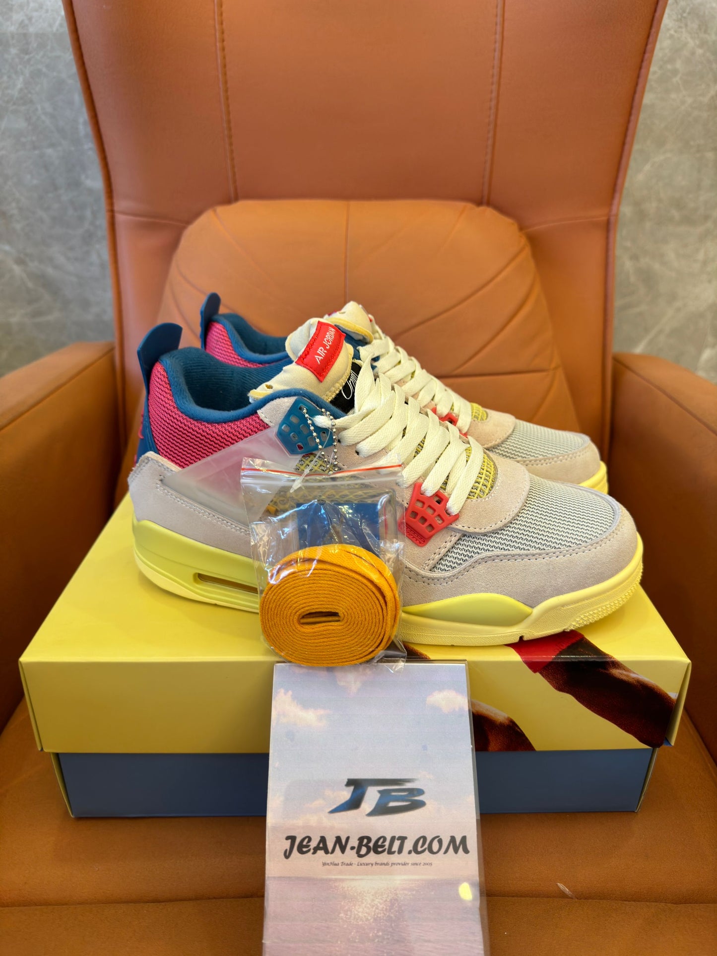 Air Jordan 4 Union Guava Ice Limited Edition Collaborative Sneakers