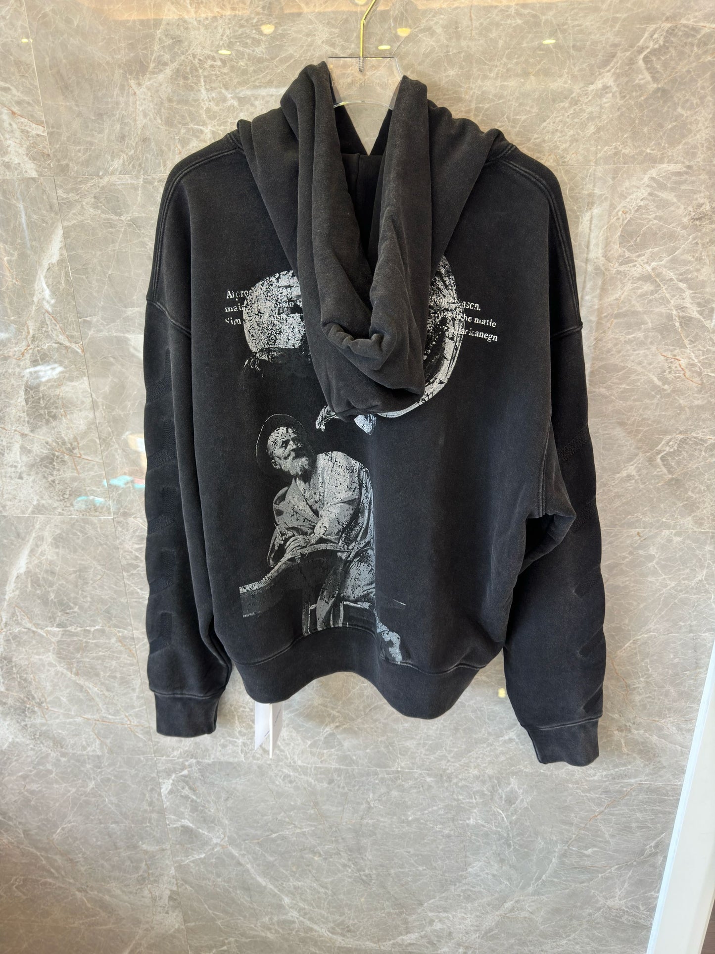 Off-White oversized graphic print hoodie