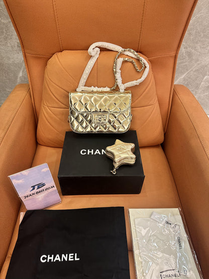 Chanel 24C Mini Flap Bag & Star Coin Purse
