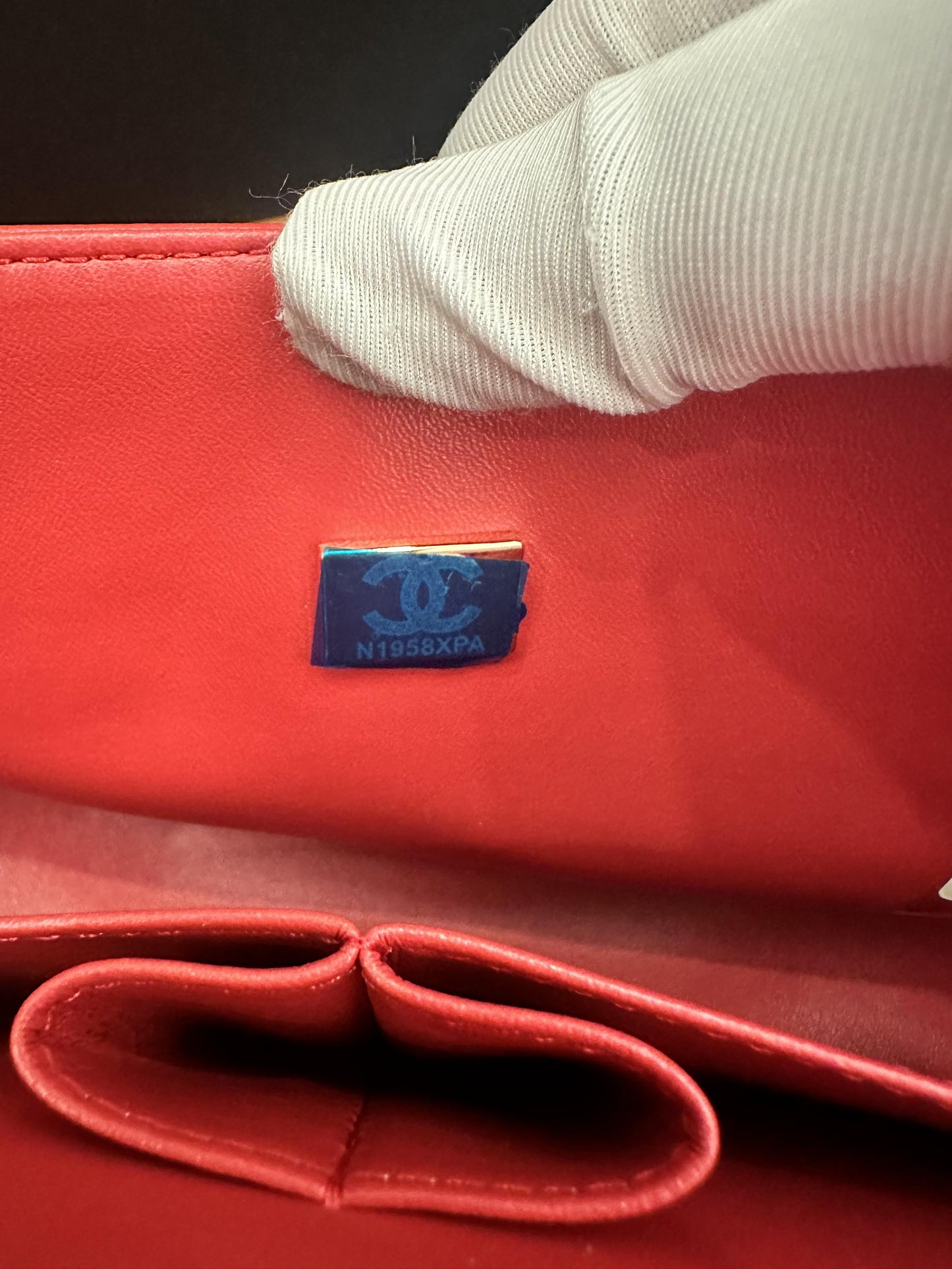 Chanel Patent Leather Red Classic Double Flap Bag Medium