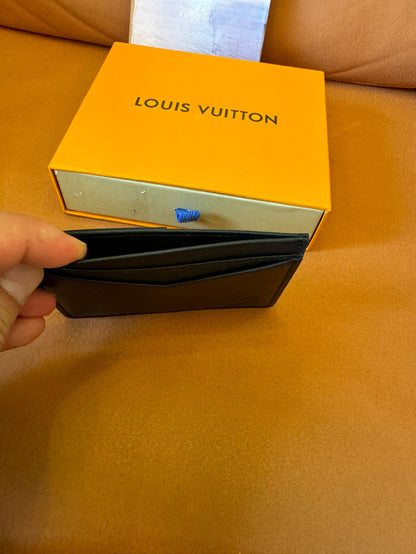 Louis Vuitton Taïga & Epi leather card holder – noir
