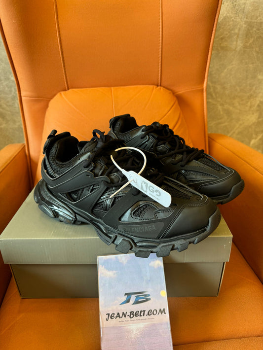 Balenciaga Track 2 All-Black Mesh & Nylon Sneakers