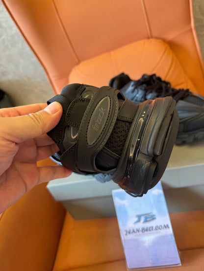 Balenciaga Track 2 All-Black Mesh & Nylon Sneakers