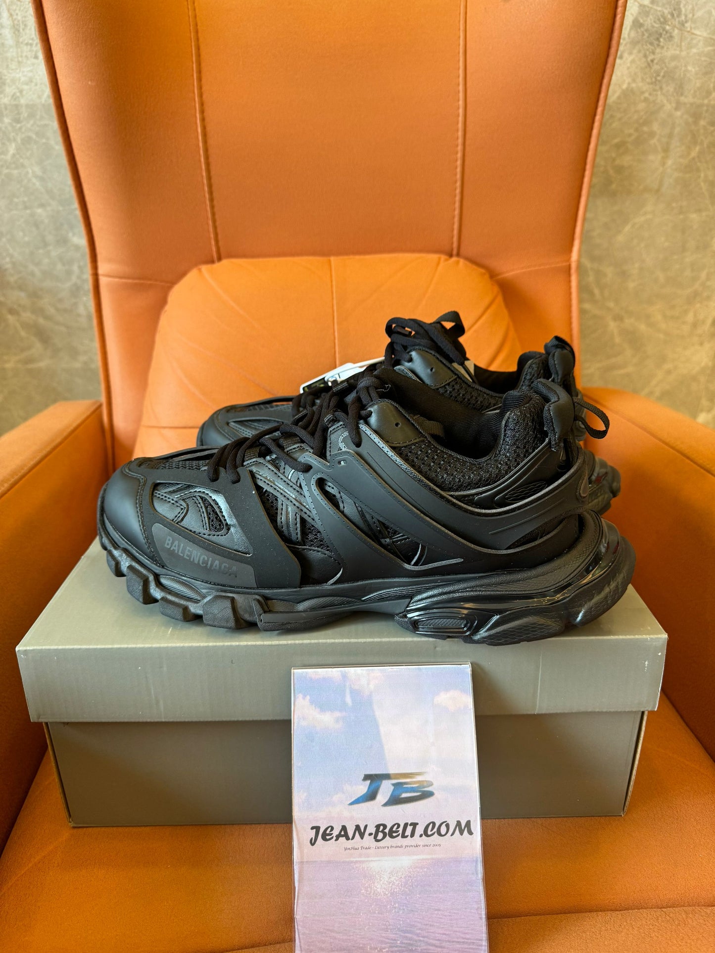 Balenciaga Track 2 All-Black Mesh & Nylon Sneakers