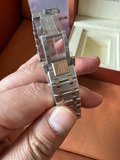 Audemars Piguet Royal Oak silver dial stainless steel & rose gold watch