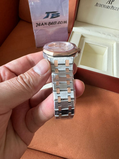 Audemars Piguet Royal Oak silver dial stainless steel & rose gold watch