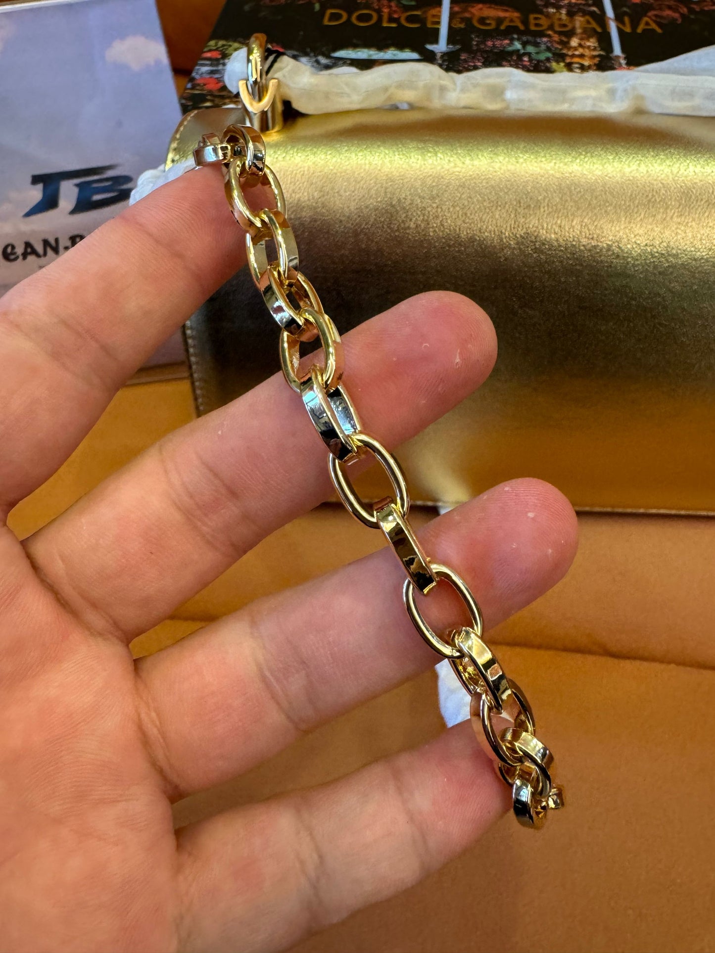 Sac bandoulière métallique 'dg girls' Dolce & Gabbana