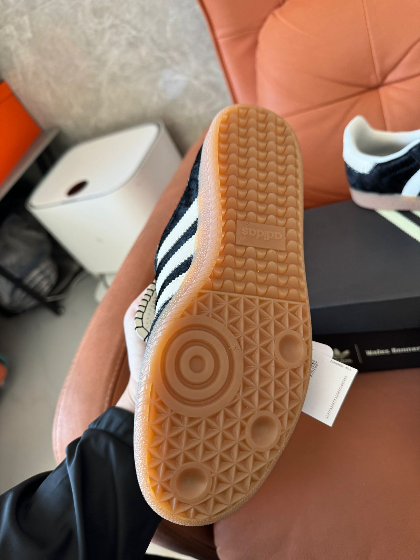 Adidas Originals Wales Bonner Samba Low Sneakers - Black & White