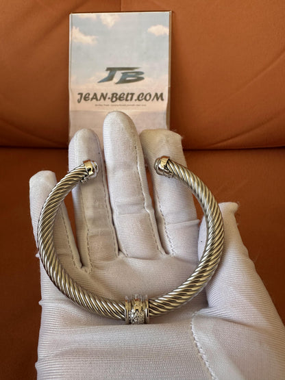 Conjunto de Colar e Pulseira Bvlgari em Prata de Lei