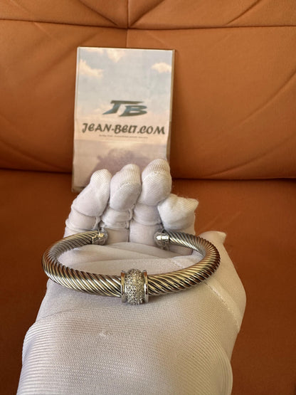 Conjunto de Colar e Pulseira Bvlgari em Prata de Lei