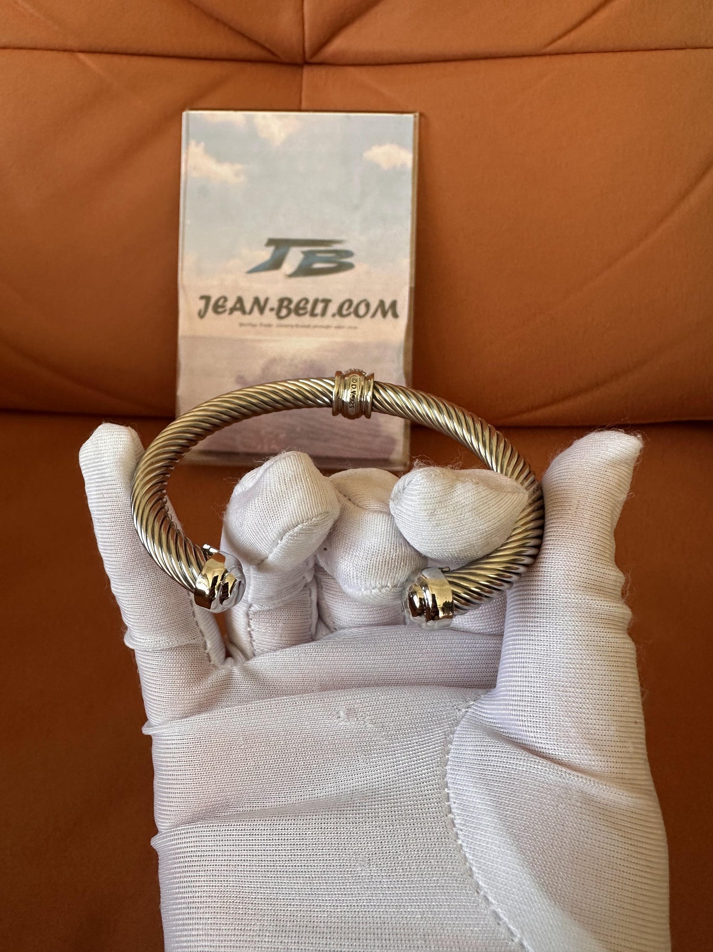 Conjunto de Colar e Pulseira Bvlgari em Prata de Lei
