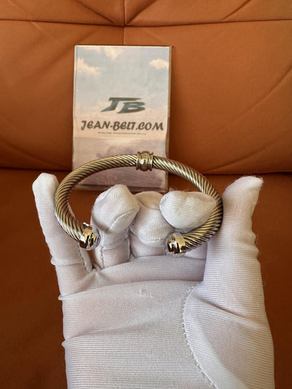 Conjunto de Colar e Pulseira Bvlgari em Prata de Lei