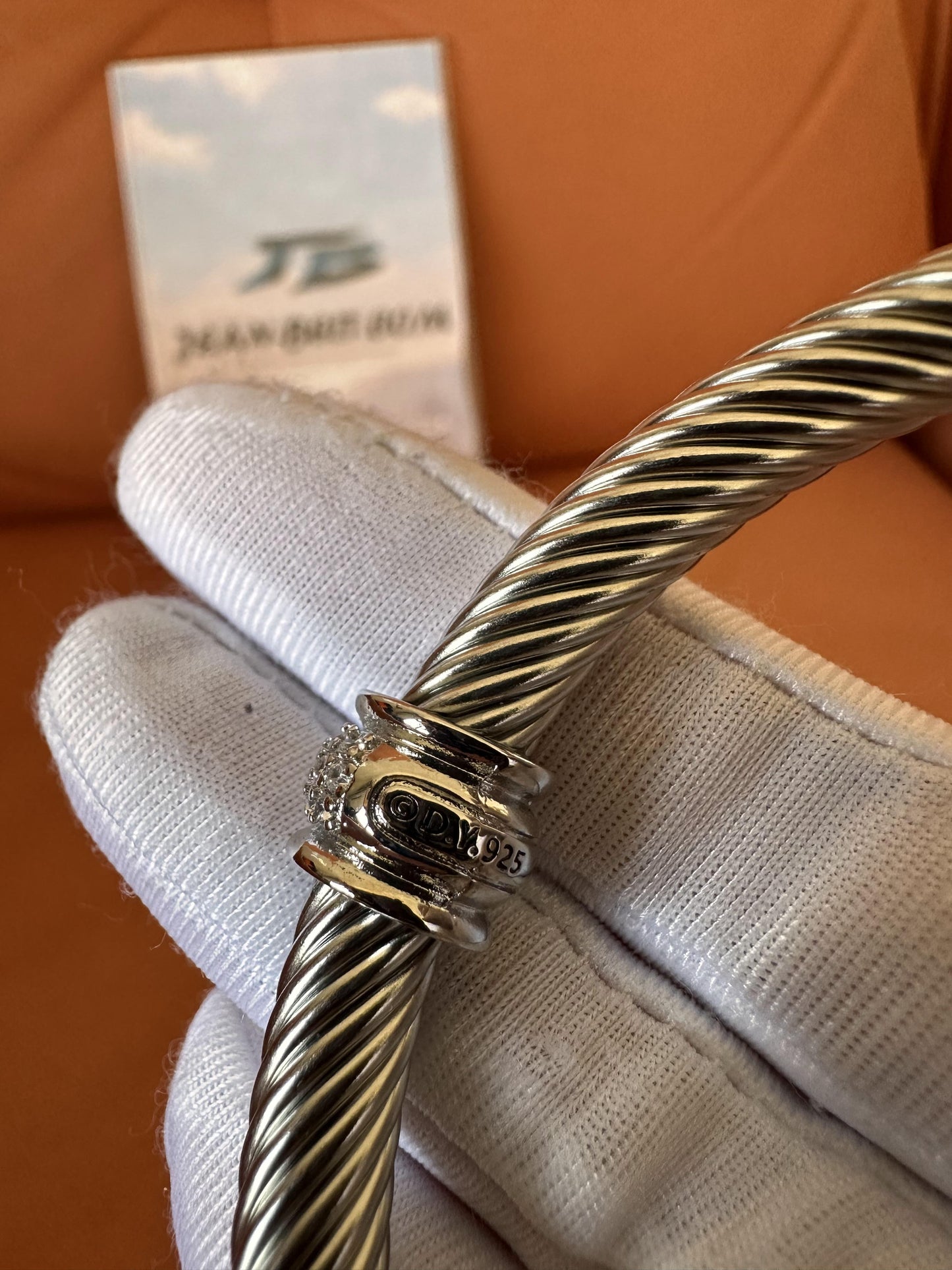 Conjunto de Colar e Pulseira Bvlgari em Prata de Lei