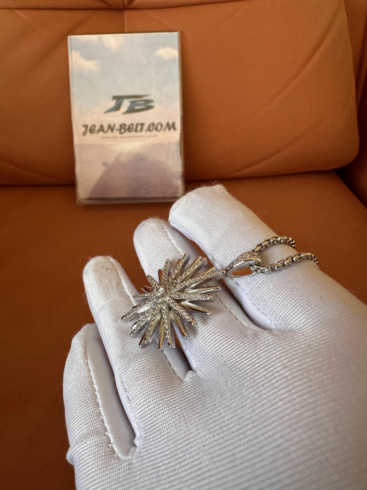Conjunto de Colar e Pulseira Bvlgari em Prata de Lei