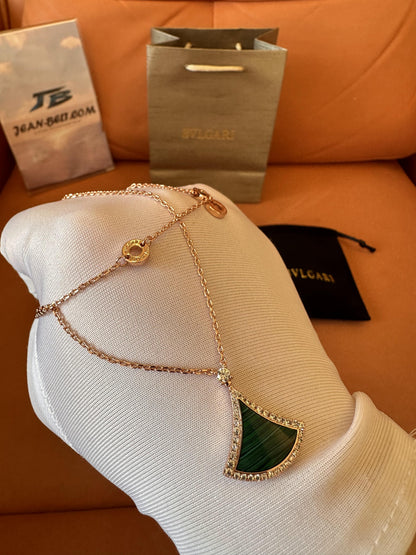 Bvlgari Green Serpenti Viper Necklace