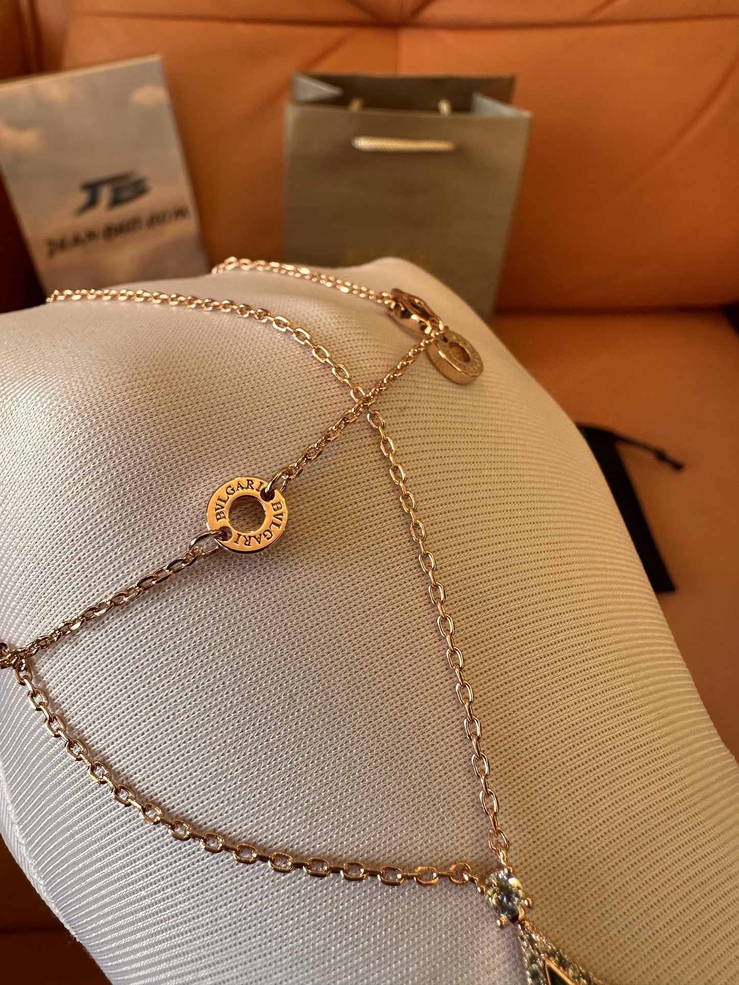 Bvlgari Green Serpenti Viper Necklace