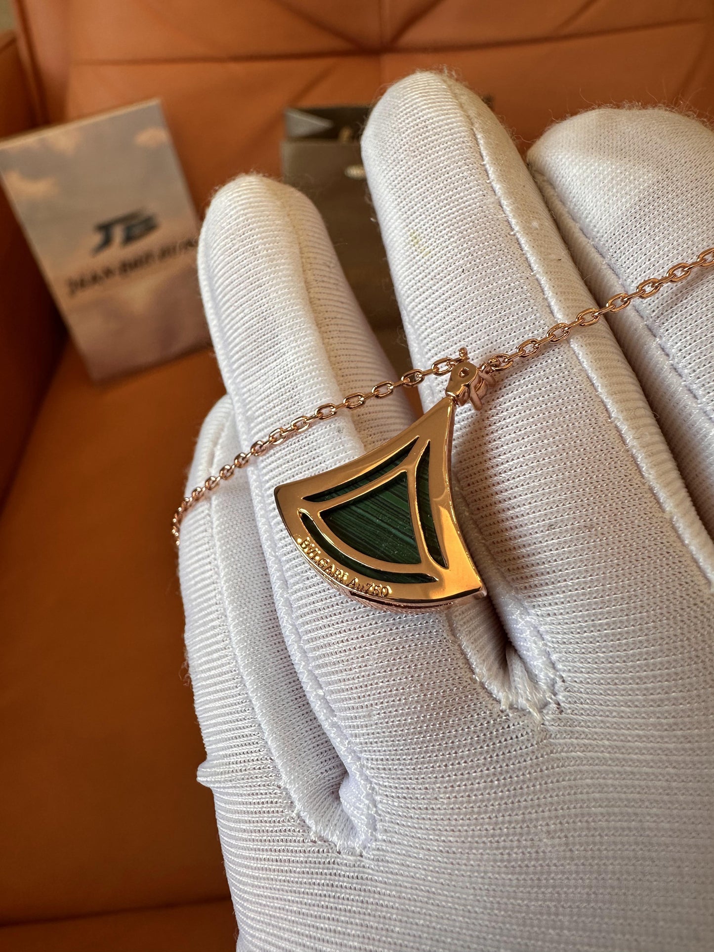 Bvlgari Green Serpenti Viper Necklace