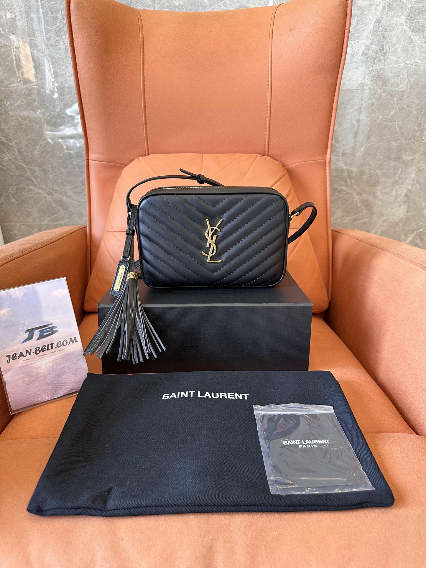 Saint Laurent camera lou leather crossbody bag