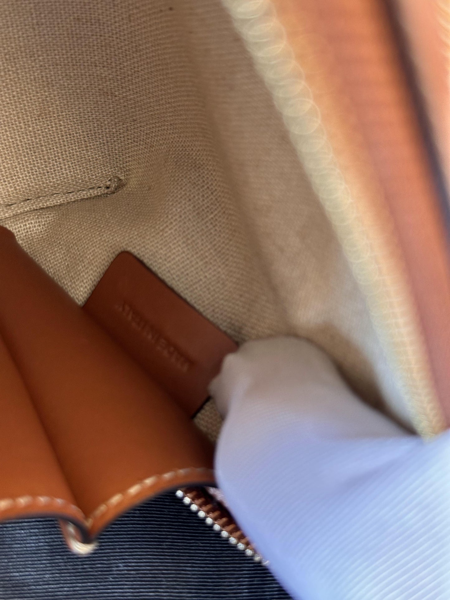 Mala a Tiracolo Céline Canvas Calfskin Camera