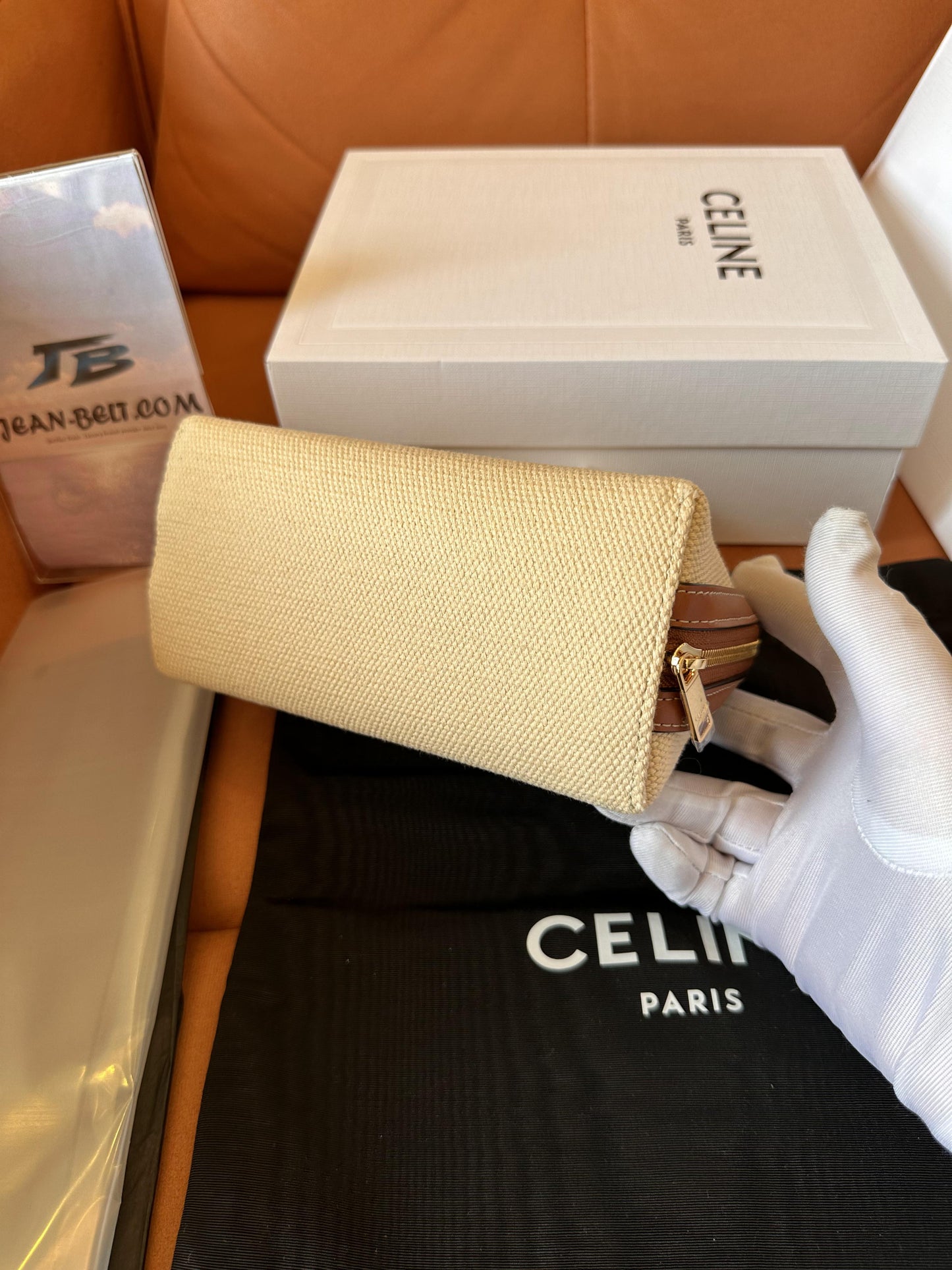 Mala a Tiracolo Céline Canvas Calfskin Camera