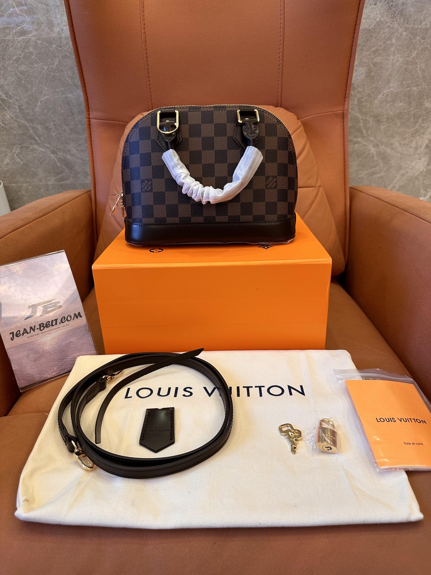 Louis Vuitton damier ebene alma bb