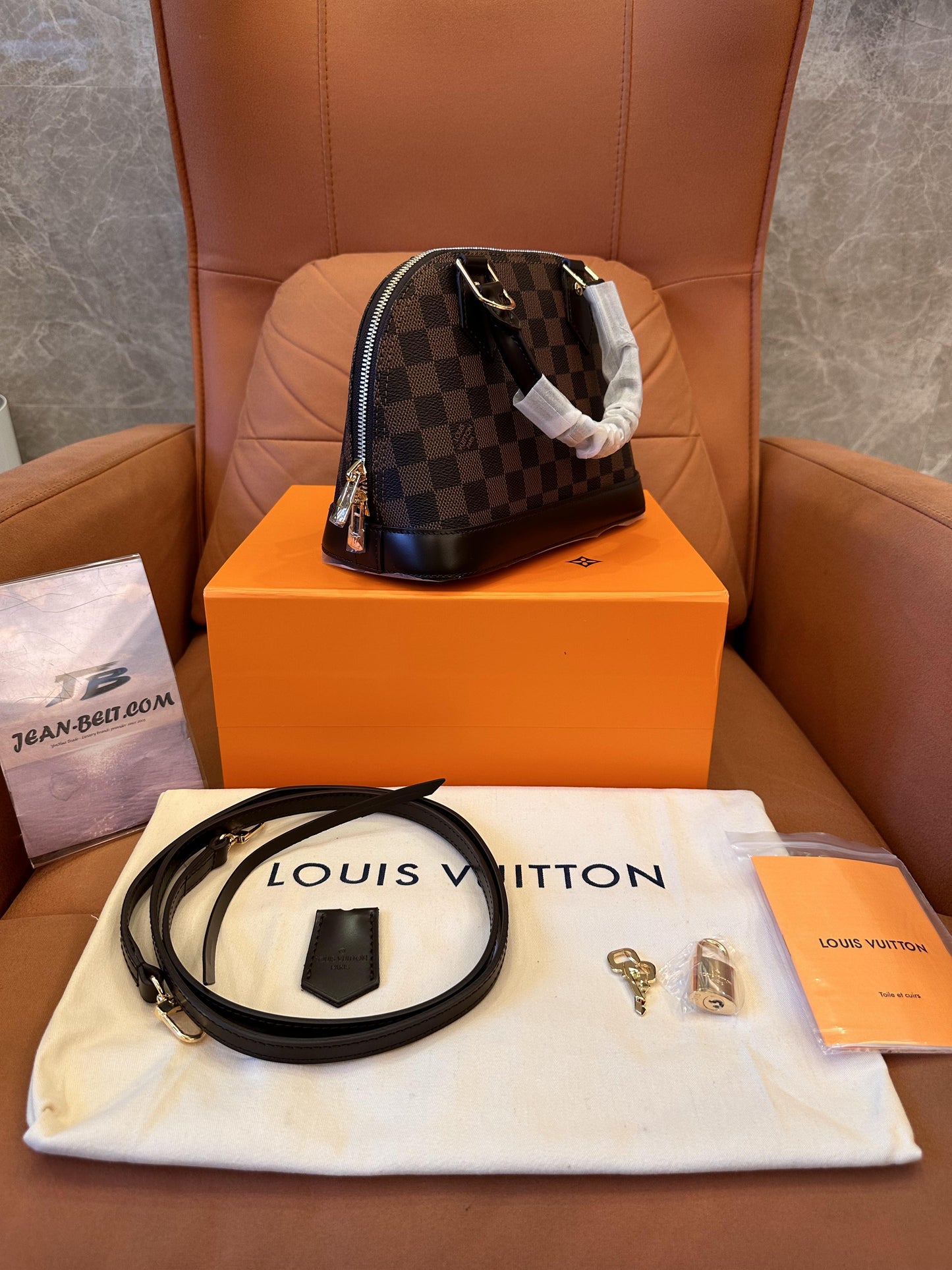Louis Vuitton damier ebene alma bb