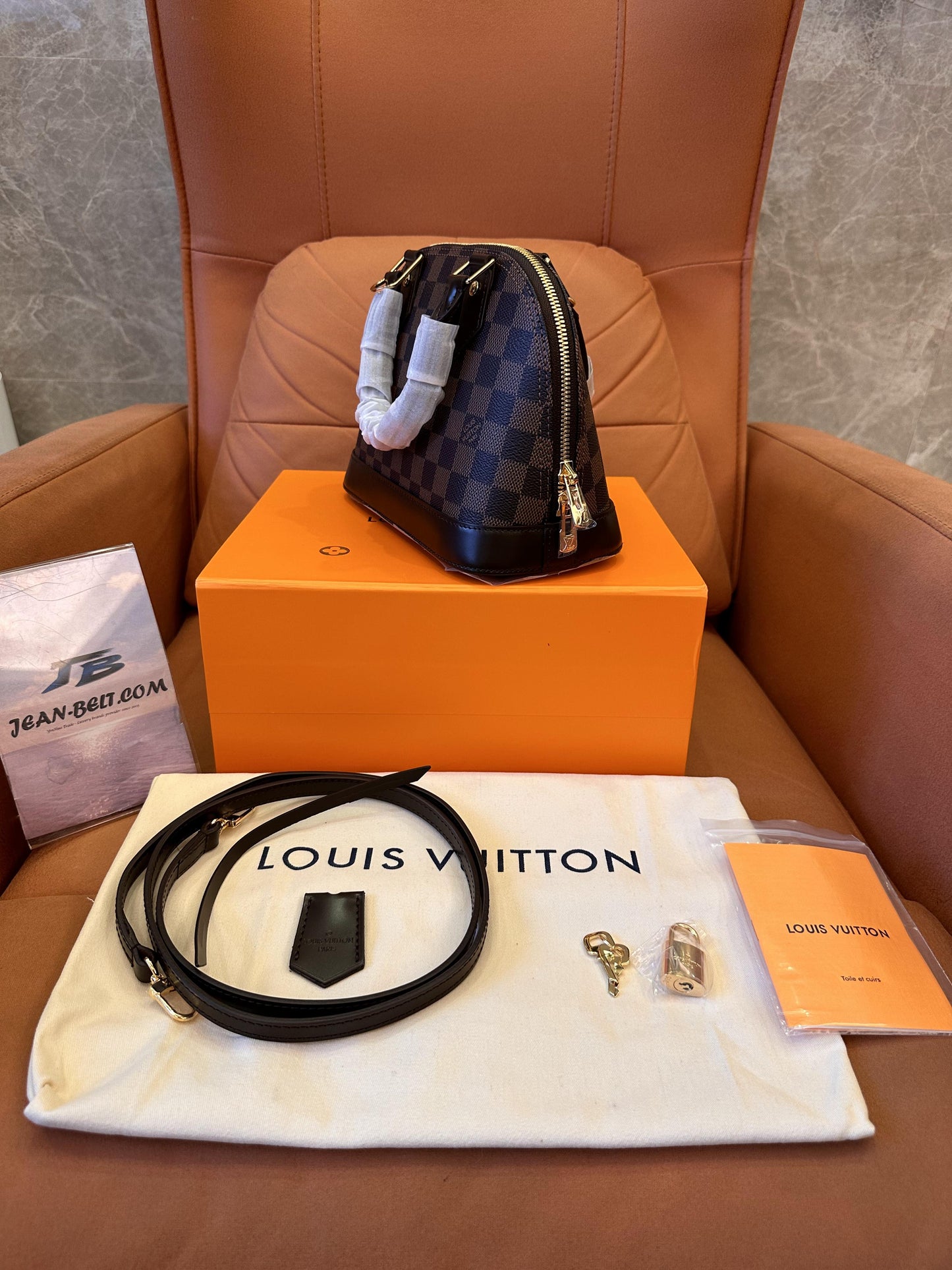 Louis Vuitton damier ebene alma bb
