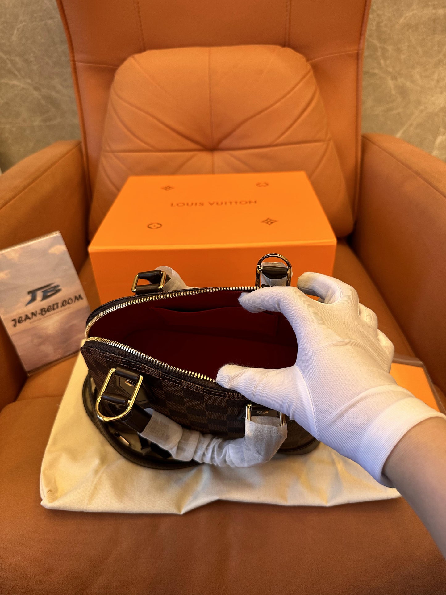 Louis Vuitton damier ebene alma bb
