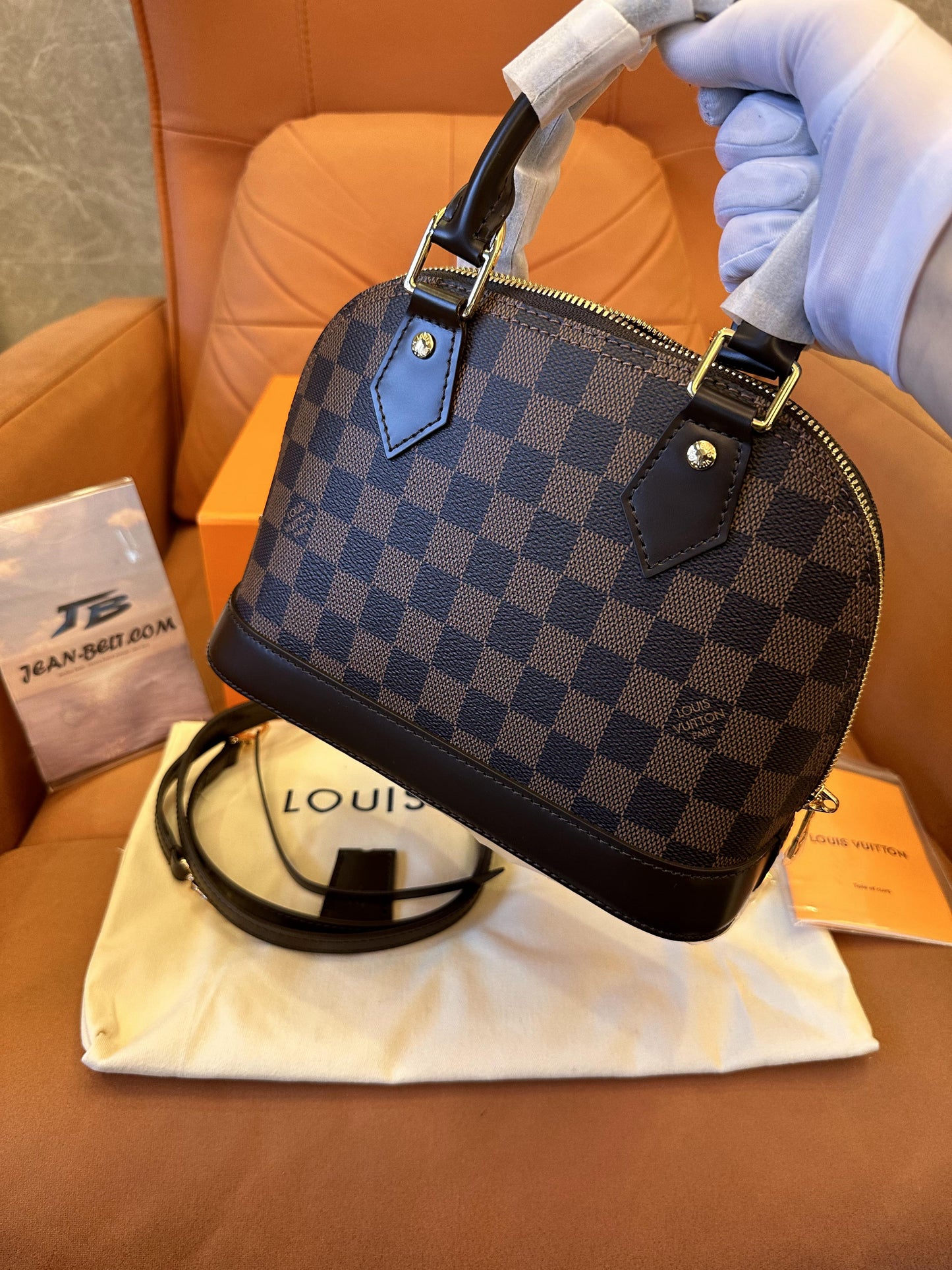 Louis Vuitton damier ebene alma bb