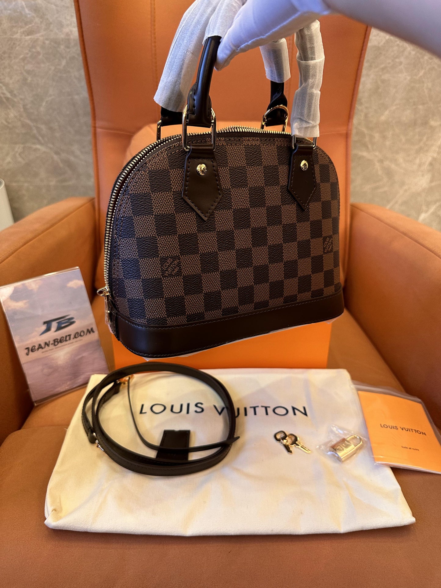 Louis Vuitton damier ebene alma bb