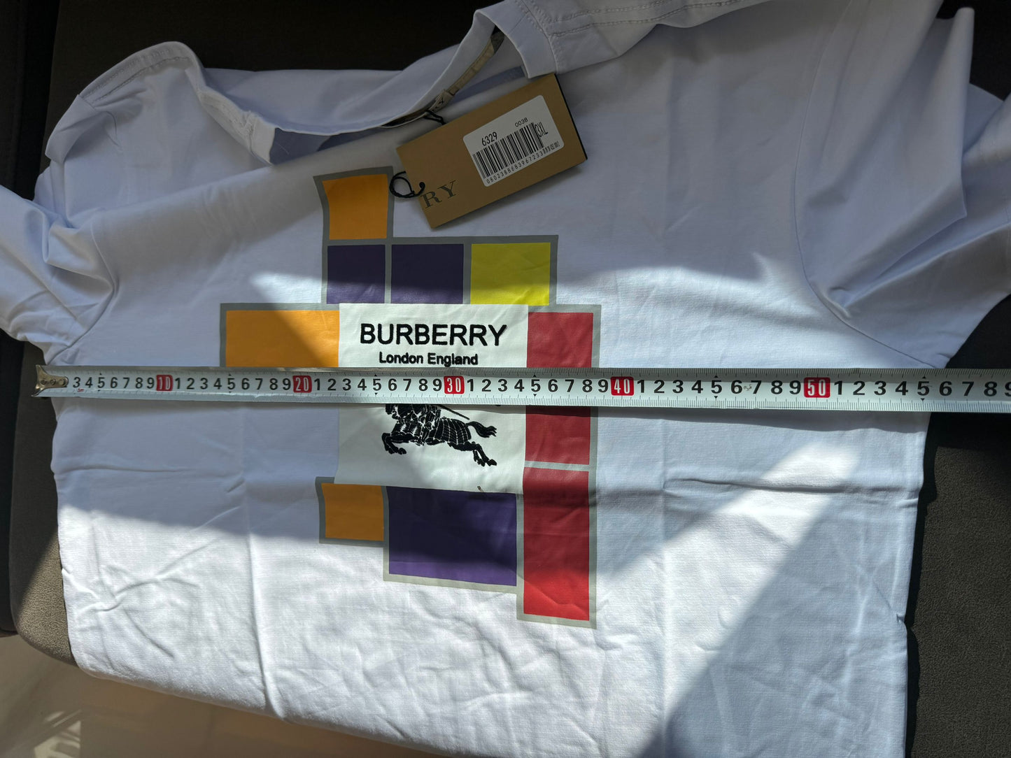 Burberry London England Color Block Logo T-shirt