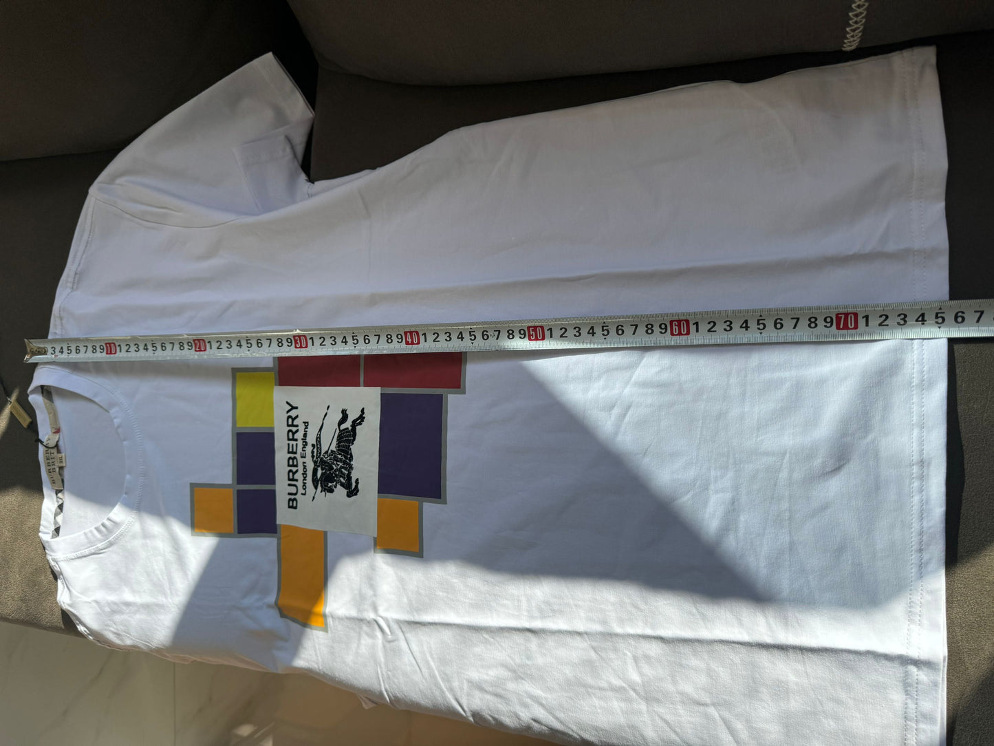Burberry London England Color Block Logo T-shirt