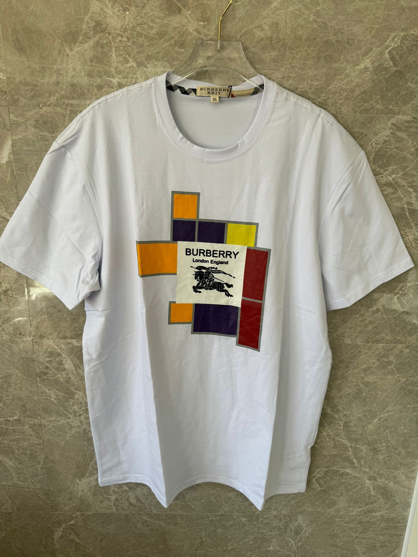 Burberry London England Color Block Logo T-shirt
