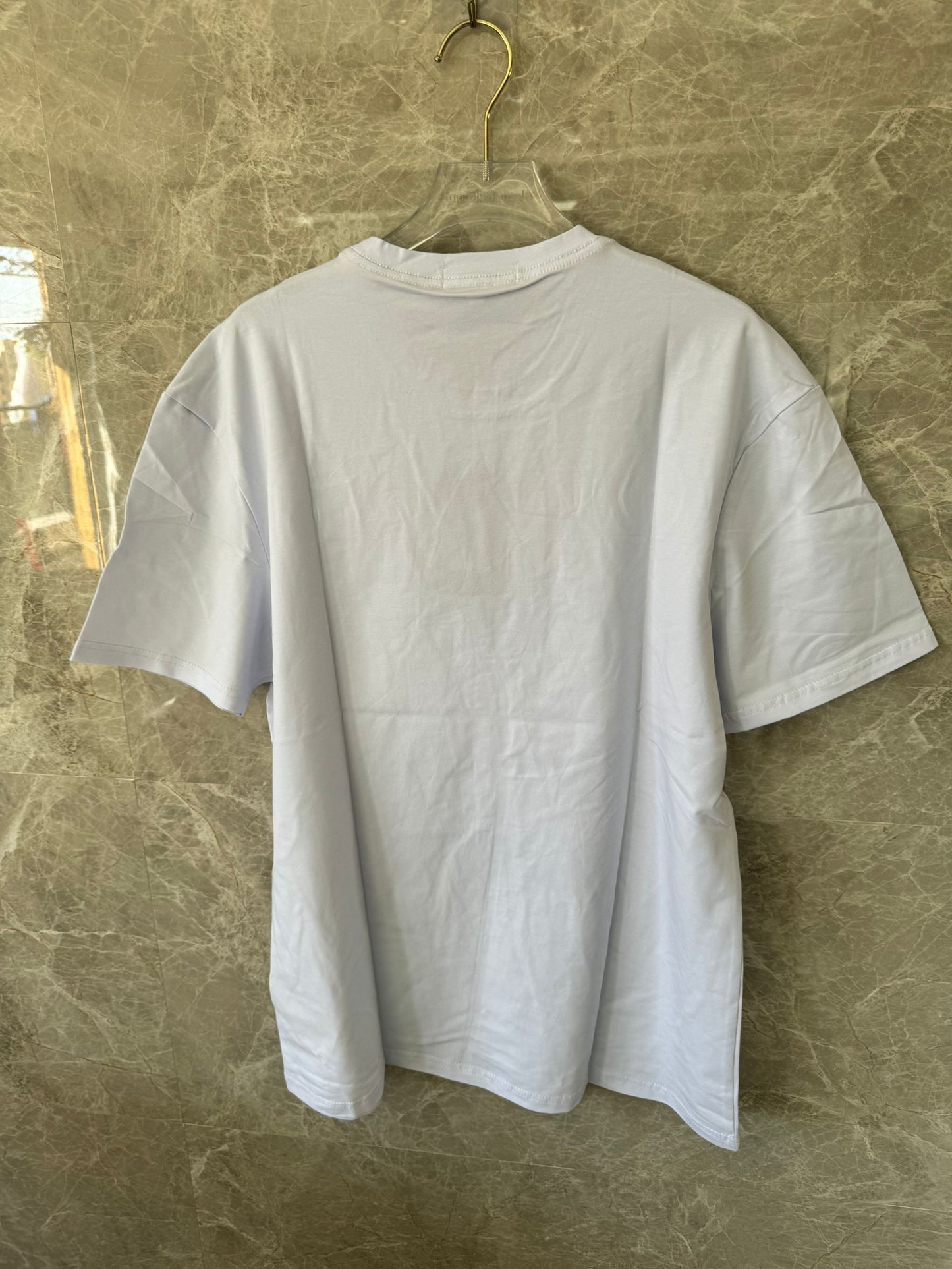 T-shirt Gráfica de Blocos de Cor Burberry em Branco