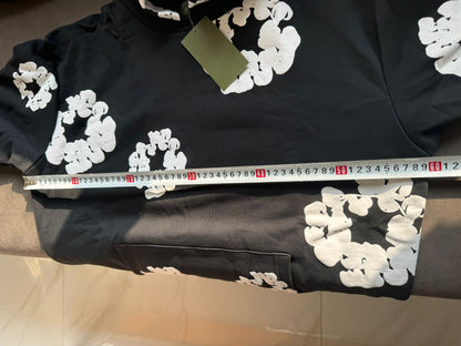 Sudadera con capucha negra Denim Tears con estampado floral