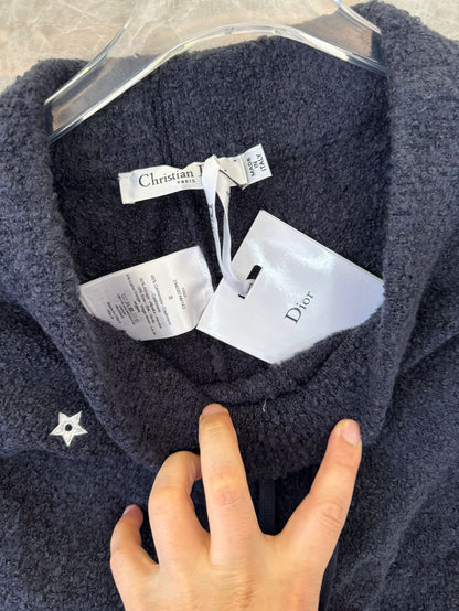 Conjunto de sudadera y pantalón de punto con textura suave de Dior en negro