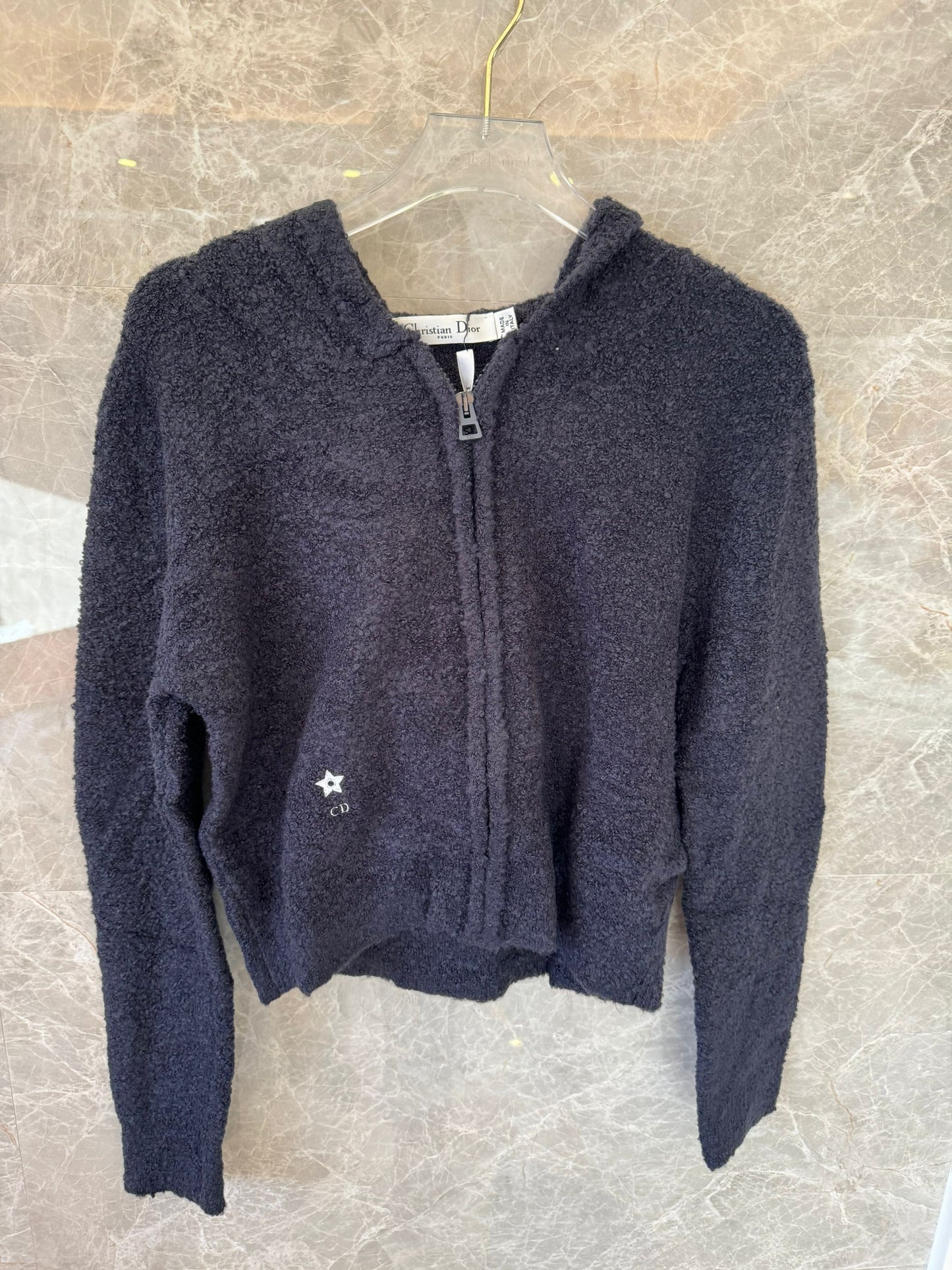 Conjunto de sudadera y pantalón de punto con textura suave de Dior en negro