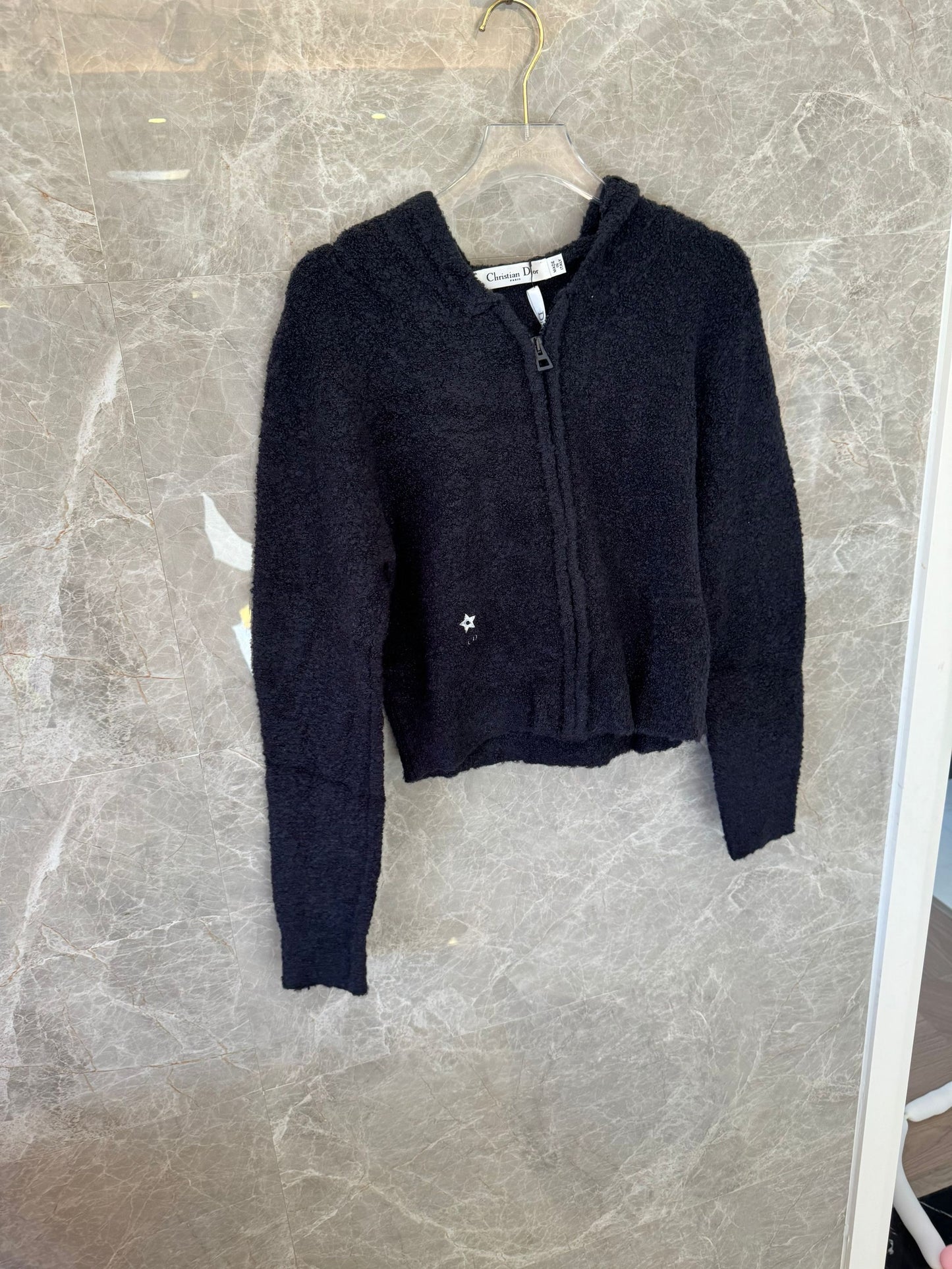 Conjunto de sudadera y pantalón de punto con textura suave de Dior en negro