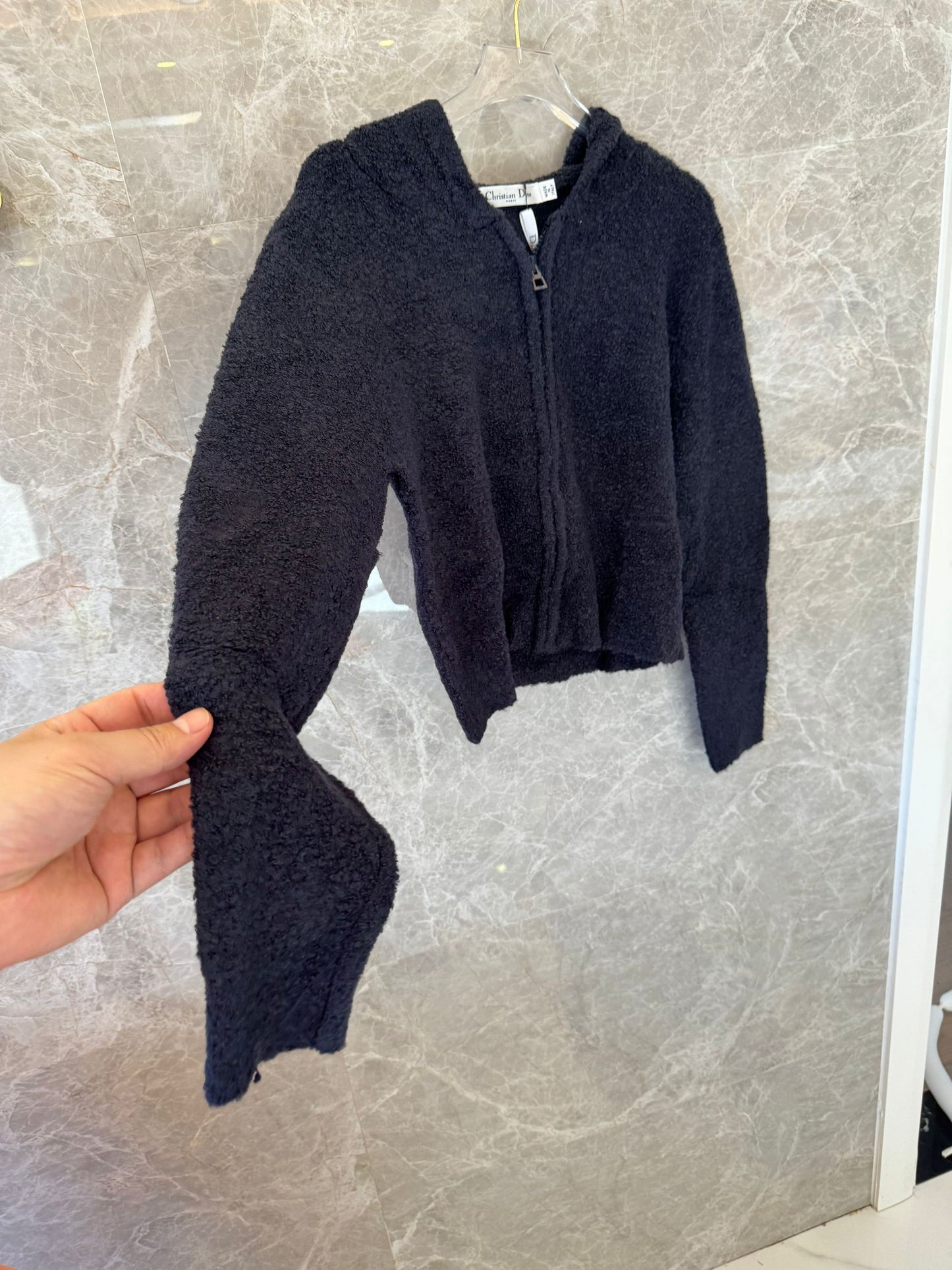 Conjunto de sudadera y pantalón de punto con textura suave de Dior en negro