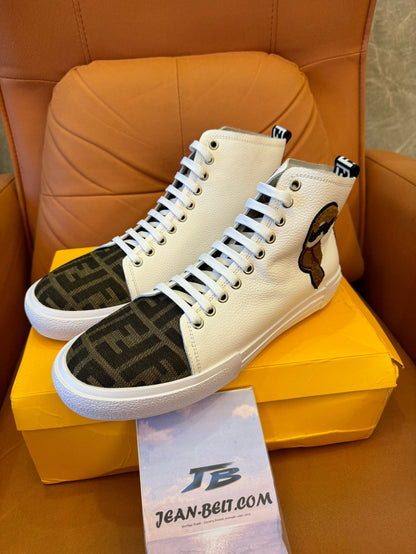 Zapatillas altas colaborativas de Karl Lagerfeld y Fendi