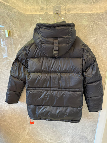 Burberry Black Puffer Jacket with Hood