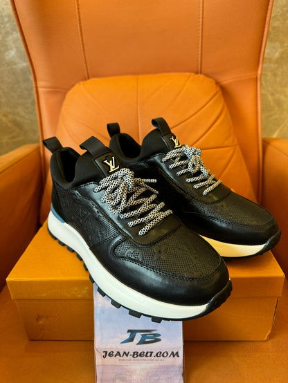 Louis Vuitton men's Run Away sneakers - black monogram