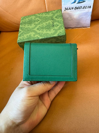 Cartera Gucci Bamboo 1947 GG – verde esmeralda