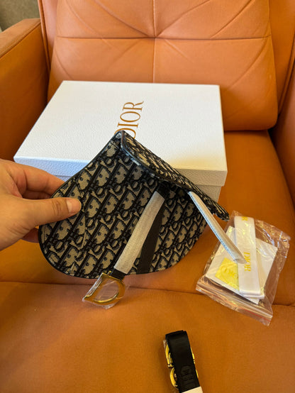 Christian Dior Saddle Belt Bag Oblique Canvas