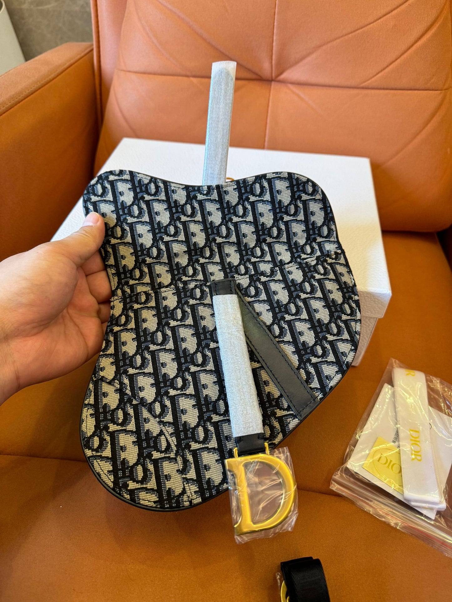 Christian Dior Saddle Belt Bag Oblique Canvas