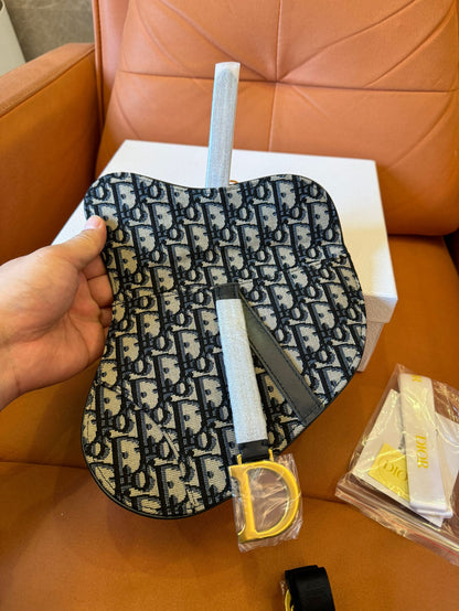 Christian Dior Saddle Belt Bag Oblique Canvas